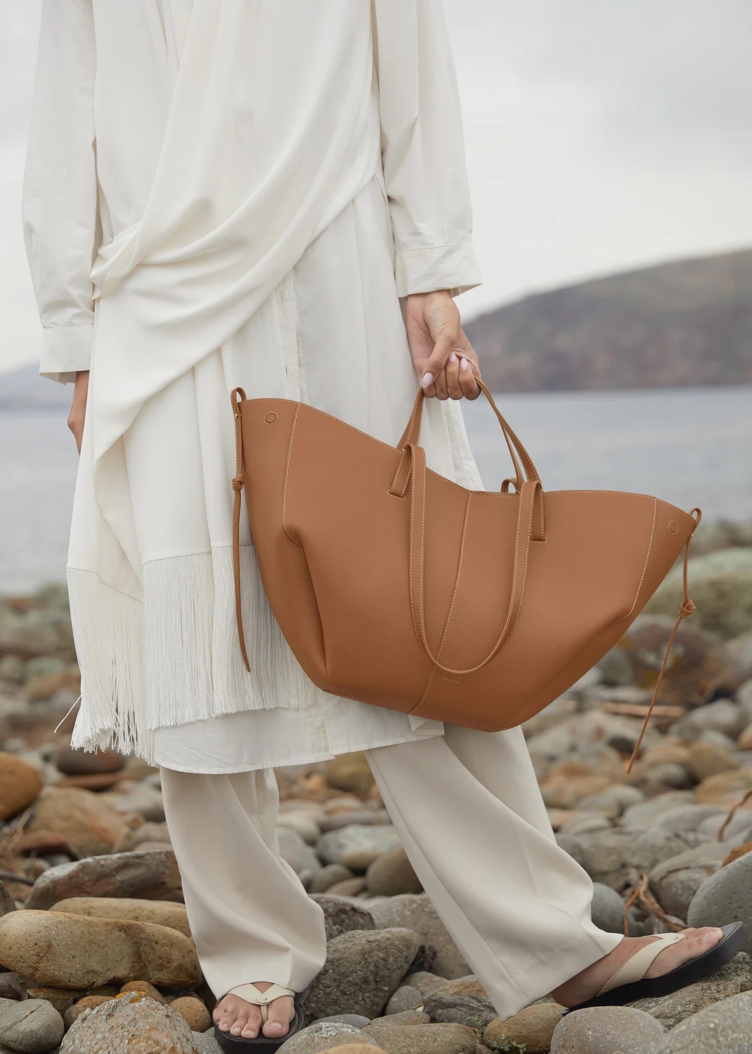 POLENE Cyme Bag - Camel Graine - Image 5