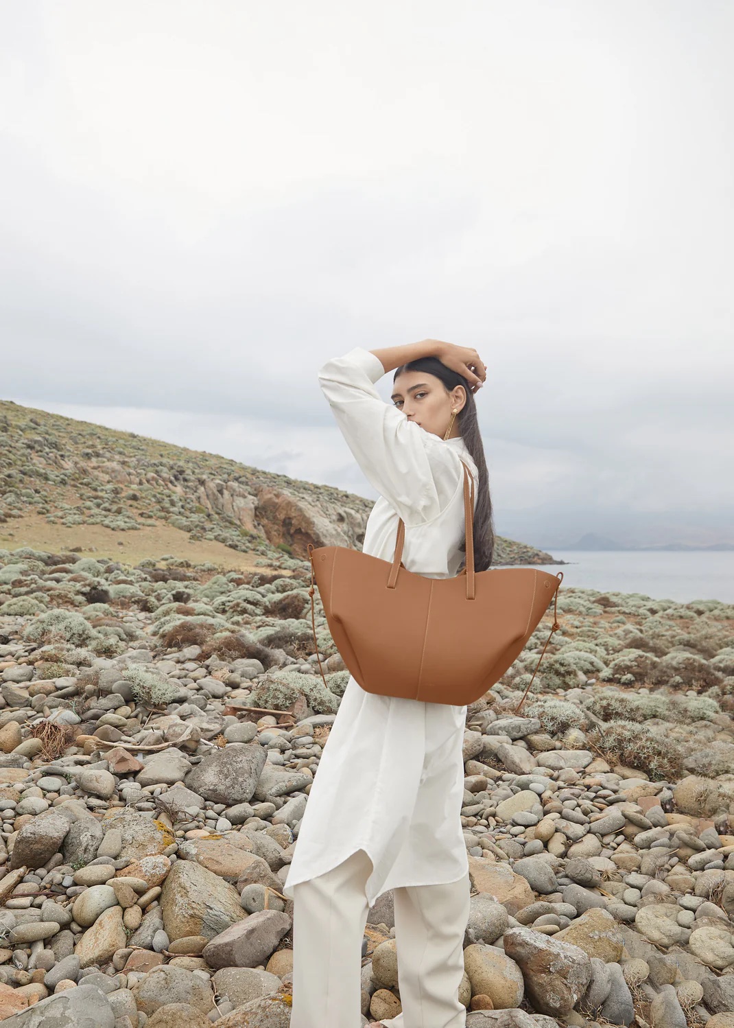 POLENE Cyme Bag - Camel Graine - Image 3