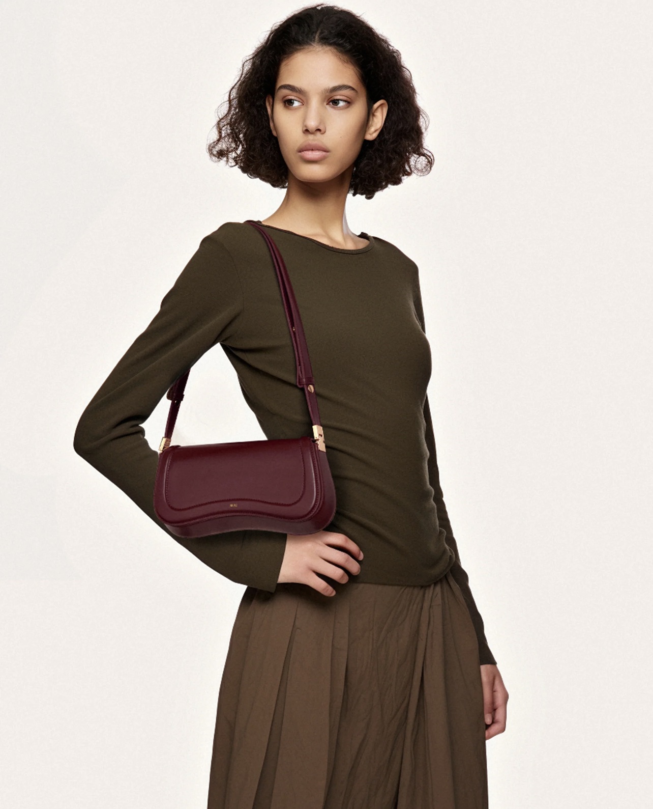 JW PEI Joy Shoulder Bag - Deep Claret - Image 5