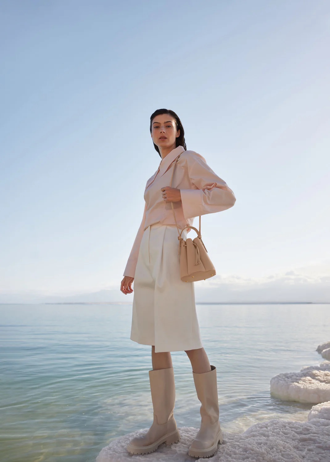 POLENE Numero Huit Mini - Textured Beige - Image 4