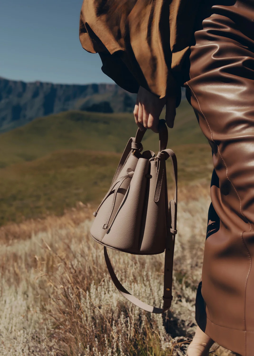 POLENE Numero Huit Mini - Textured Taupe - Image 3