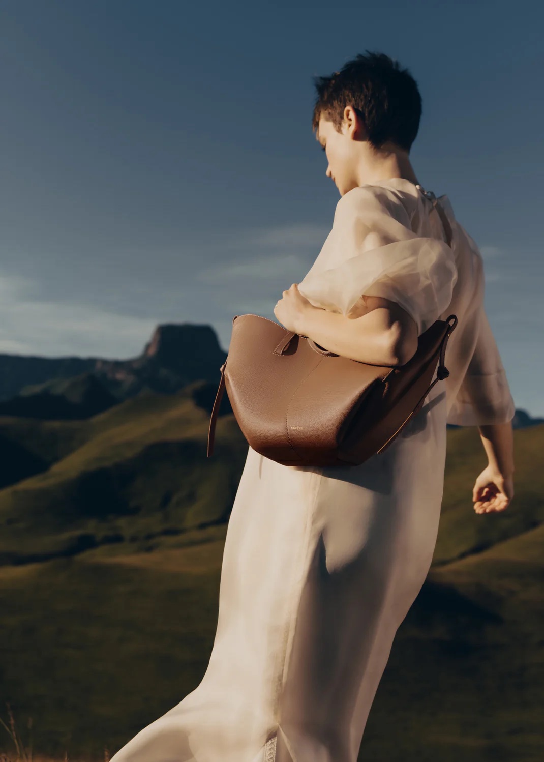 POLENE Cyme Mini - Textured Camel - Image 4