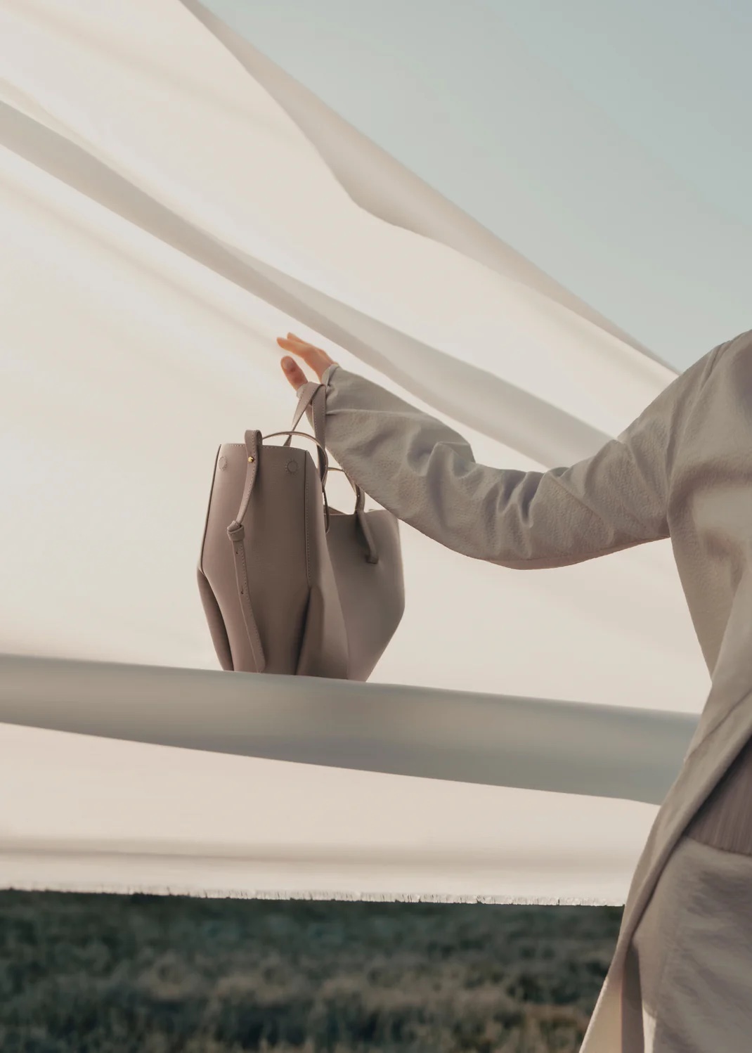 POLENE Cyme Mini - Textured Taupe - Image 3