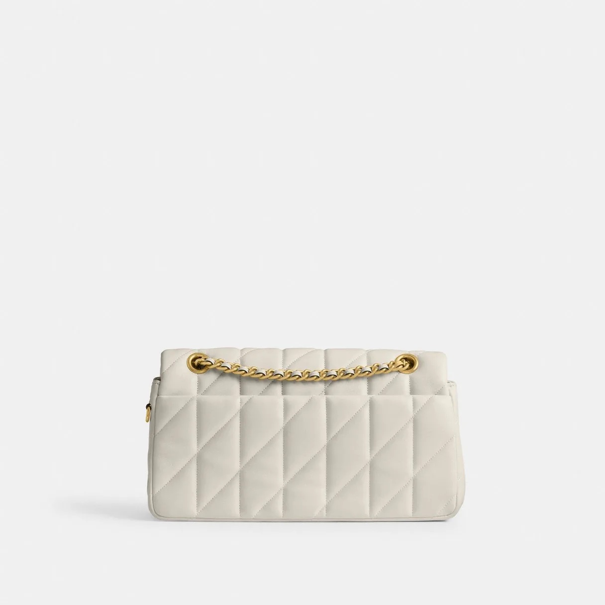 COACH Tabby Shoulder Bag 26 With Quilting - Chalk - Image 3