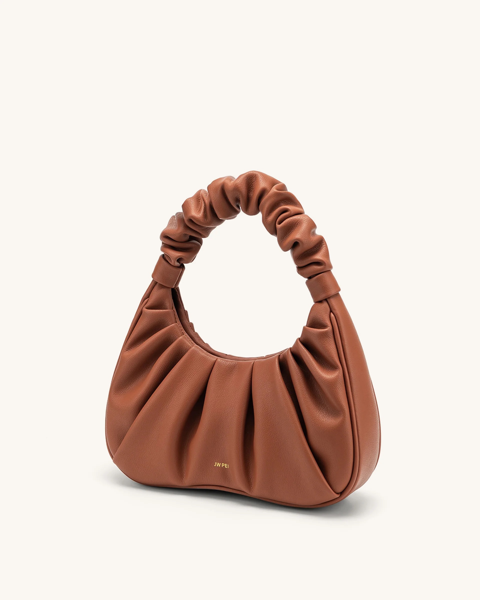 JW PEI Gabbi Ruched Hobo Handbag - Nutella - Image 2