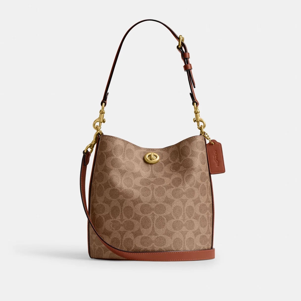 COACH Willow Soft Bucket Bag 19 In Signature Canvas