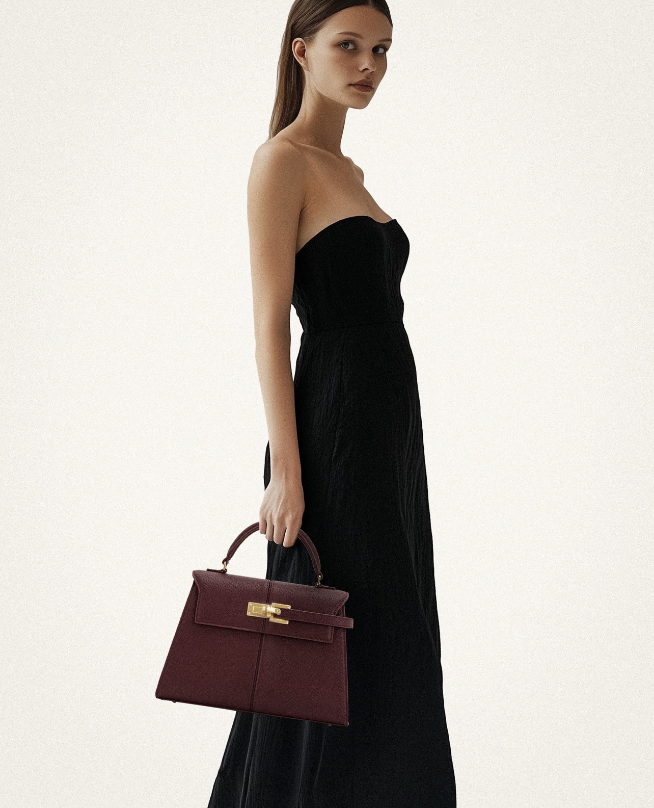 JW PEI Elise Large Top Handle Bag - Claret - Image 2