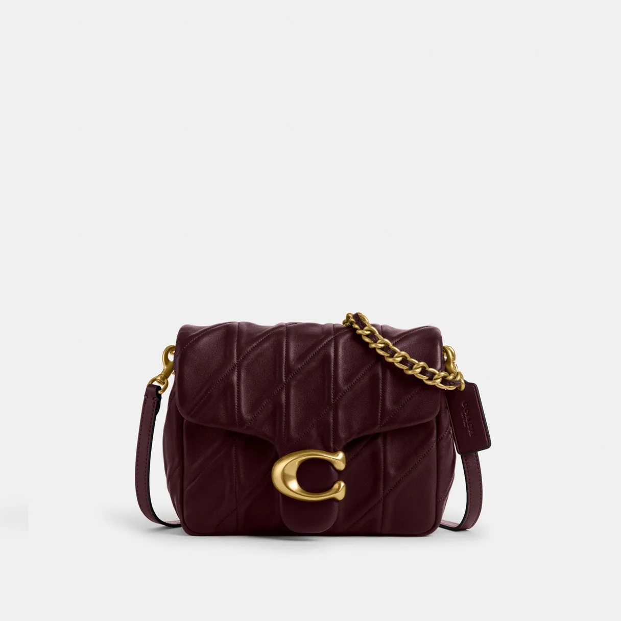 COACH Times Square Tabby Shoulder Bag With Quilting - Merlot
