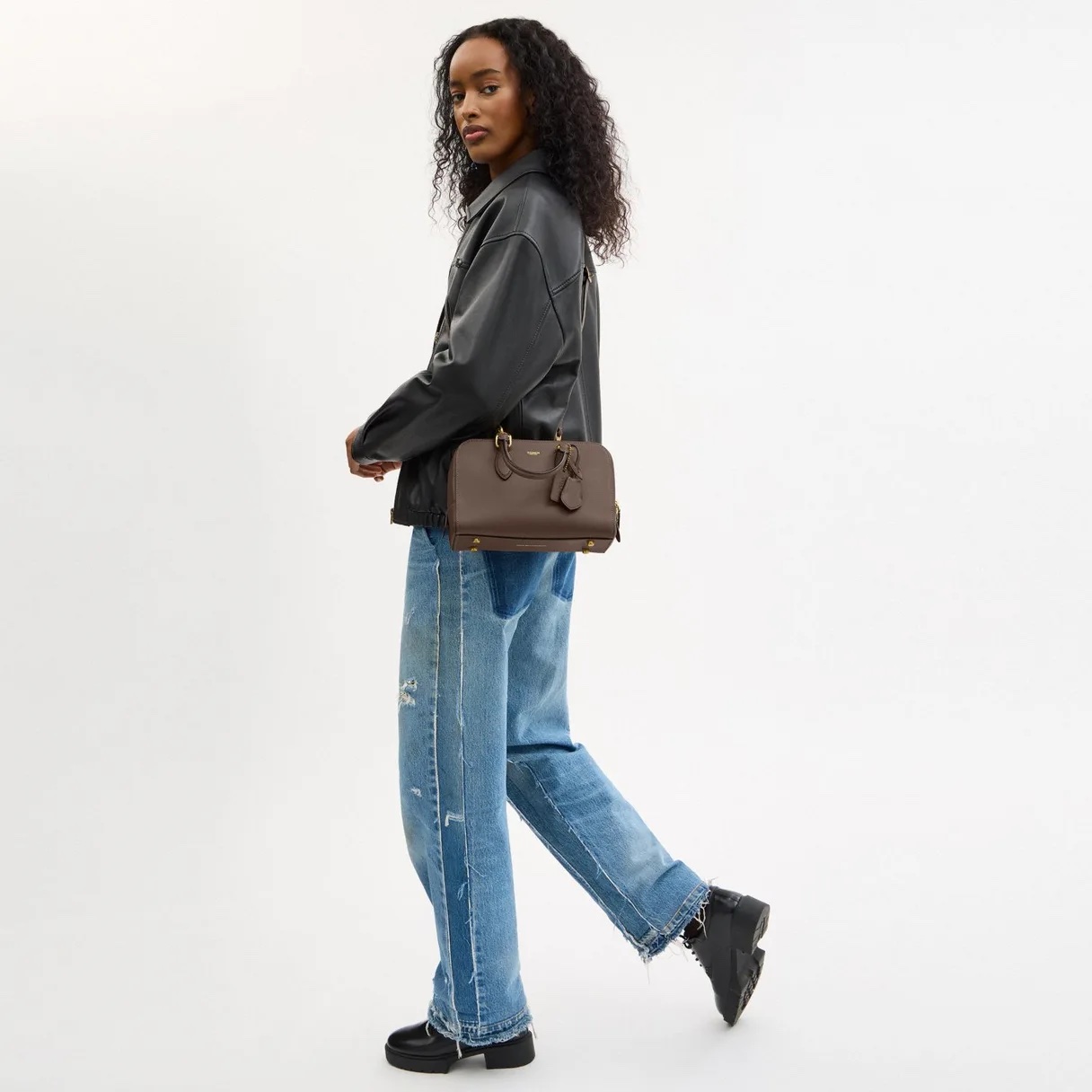 COACH Bowery Satchel 24 - Dark - Image 4