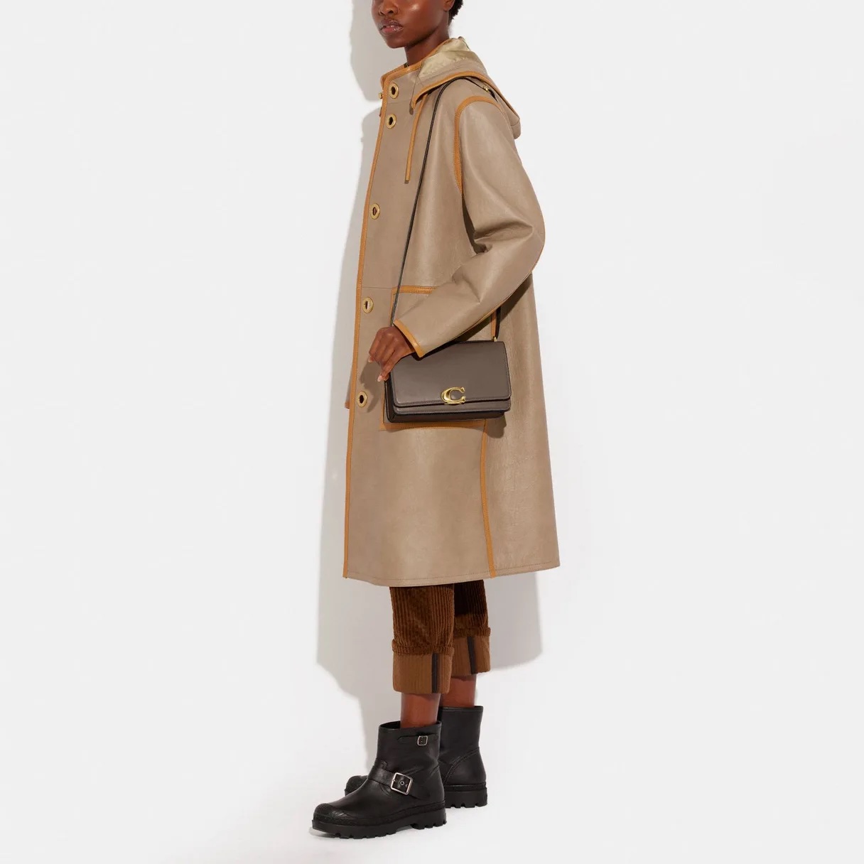 COACH Bandit Shoulder Bag - Dark Stone - Image 6