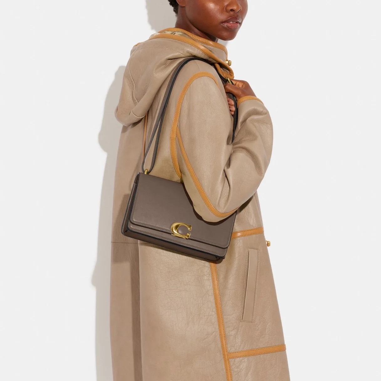 COACH Bandit Shoulder Bag - Dark Stone - Image 7