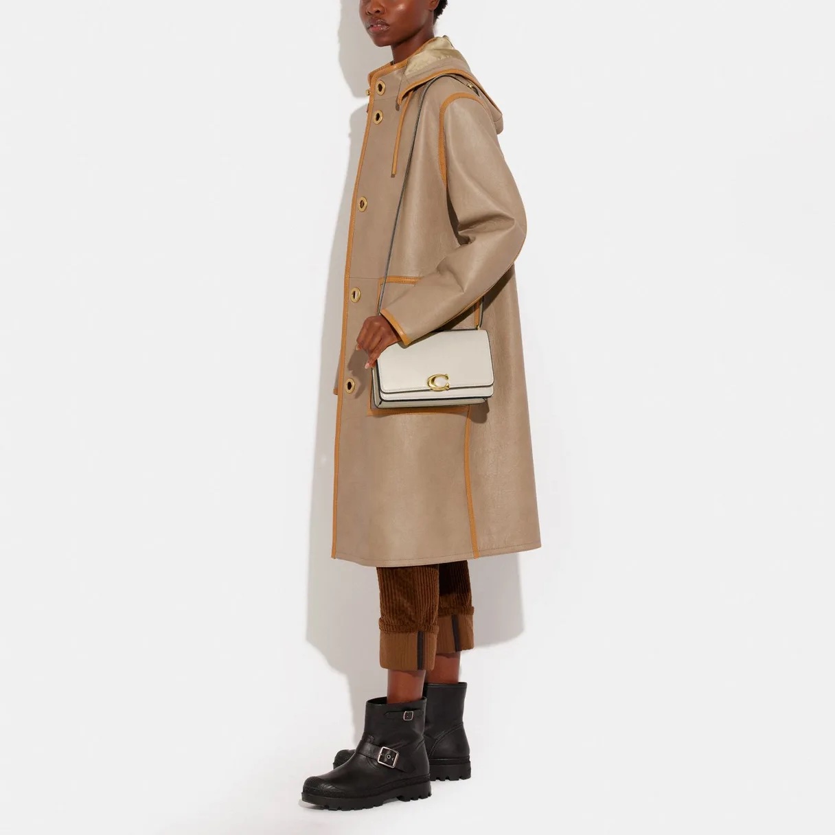 COACH Bandit Shoulder Bag - Ivory - Image 5