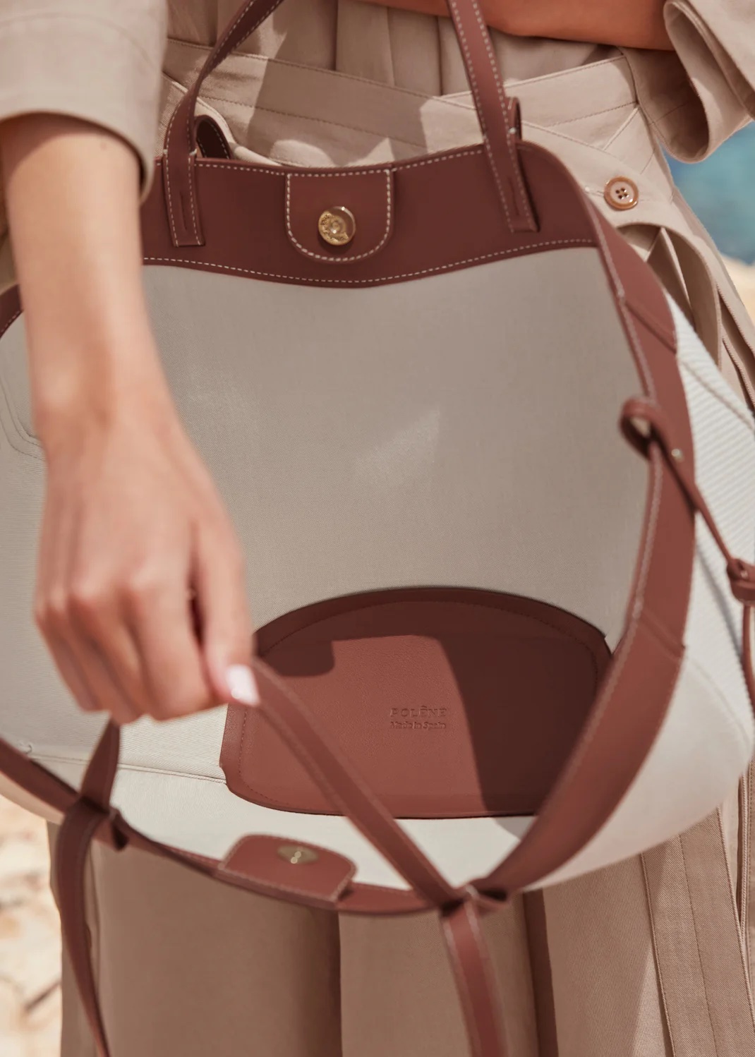 POLENE Cyme - Cognac Canvas - Image 5