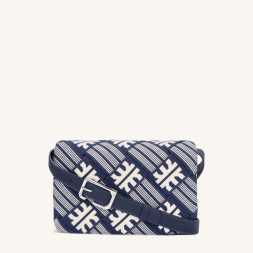 JW PEI Fei Maze Jacquard Knit Crossbody Bag - Navy