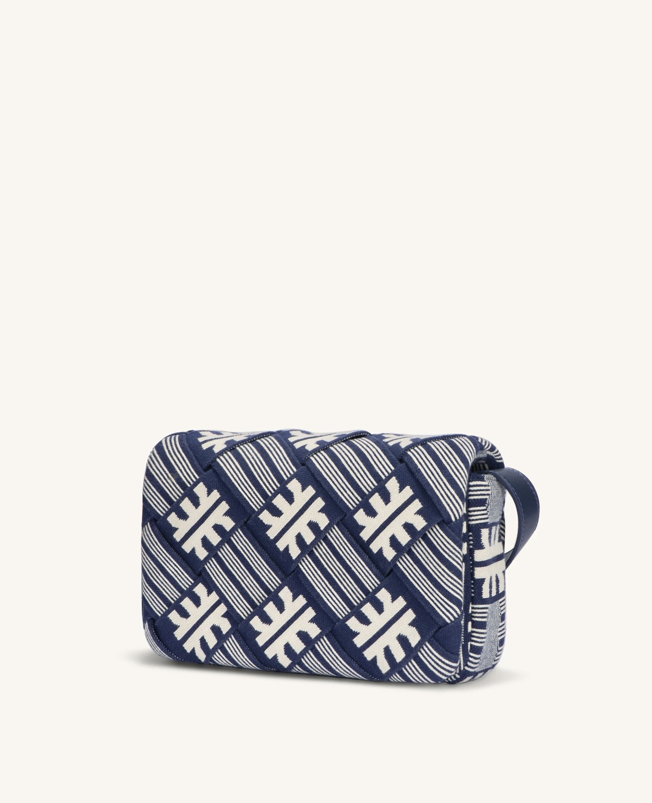 JW PEI Fei Maze Jacquard Knit Crossbody Bag - Navy - Image 2