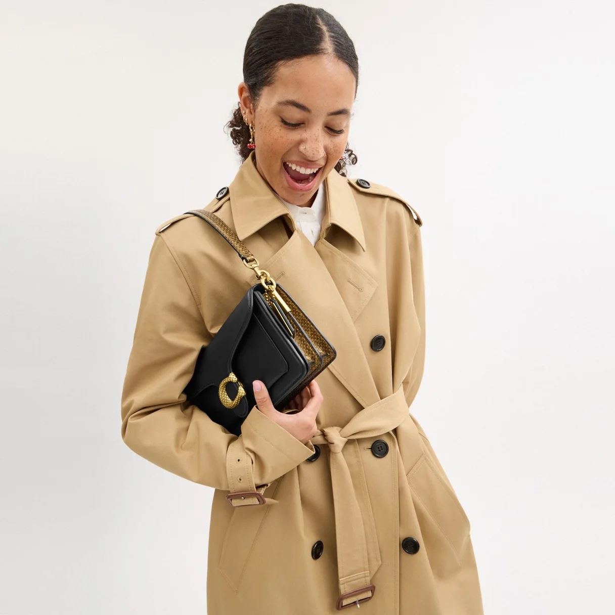 COACH New Year Tabby Shoulder Bag 26 With Snakeskin Details - Image 5