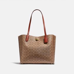 COACH Willow Tote In Signature Canvas