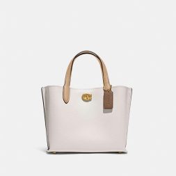 COACH Willow Tote 24 In Colorblock - Chalk Multi