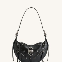 JW PEI Tessa Crushed Shoulder Bag - Black