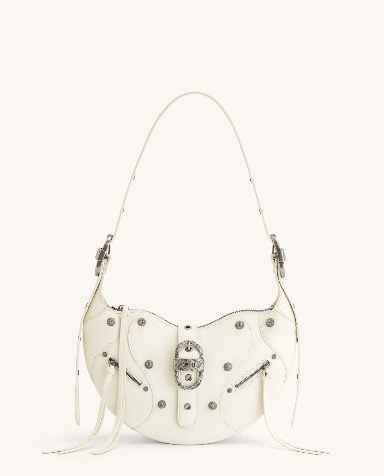 JW PEI Tessa Crushed Shoulder Bag - White