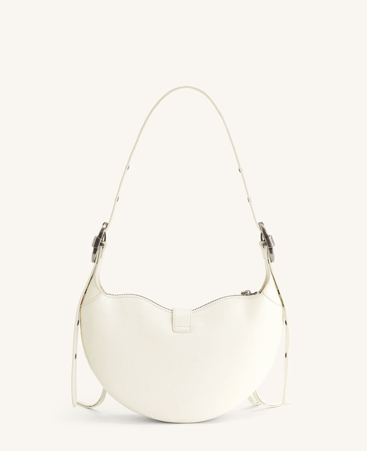 JW PEI Tessa Crushed Shoulder Bag - White - Image 4