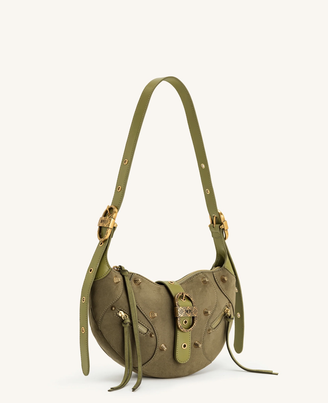 JW PEI Tessa Shoulder Bag - Dark Olive - Image 3
