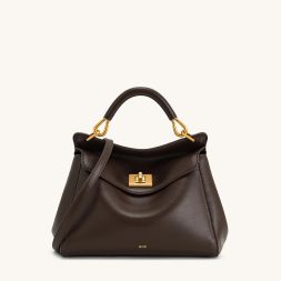 JW PEI Lucia Classic Top Handbag - Dark Brown