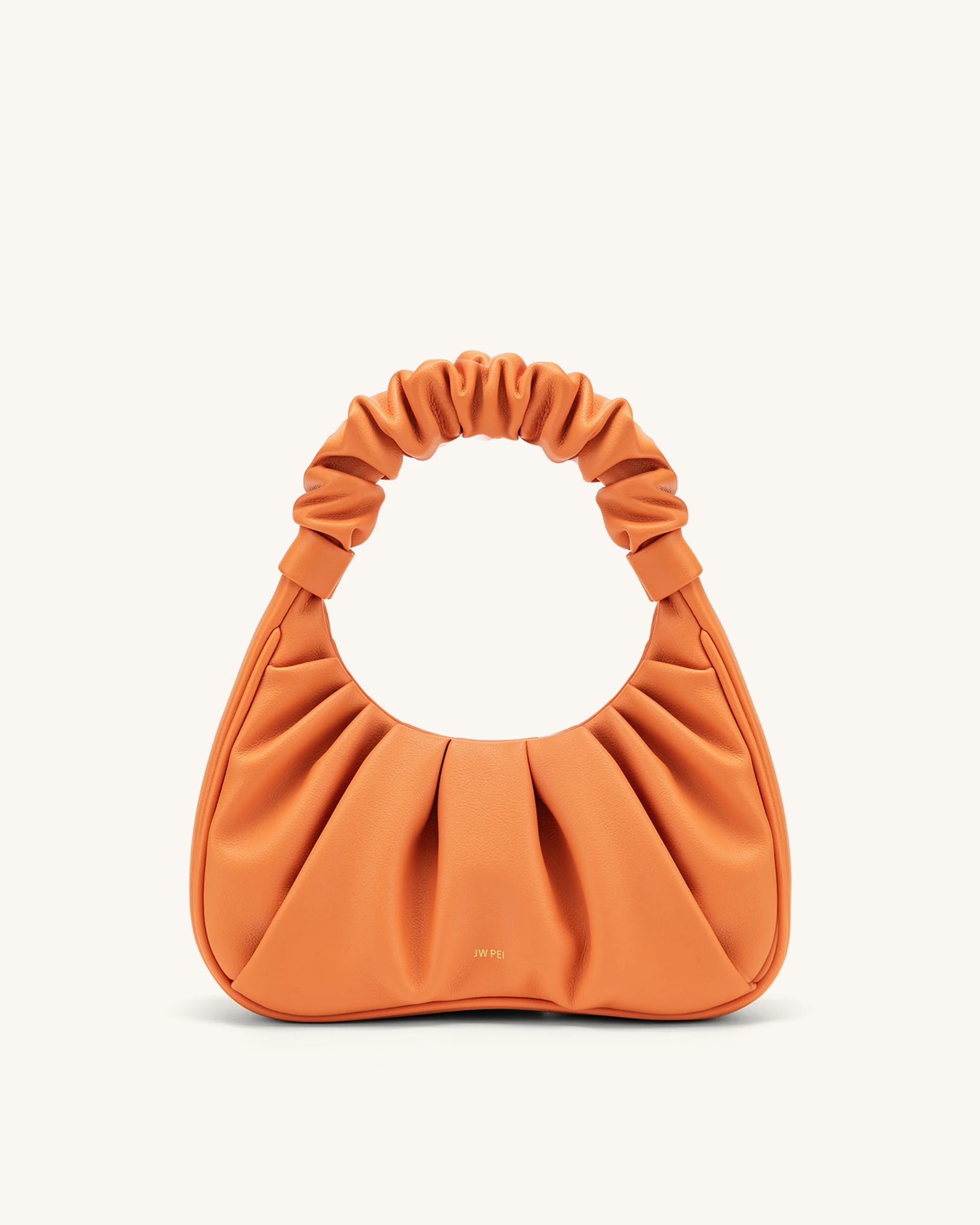 JW PEI Gabbi Ruched Hobo Handbag - Orange
