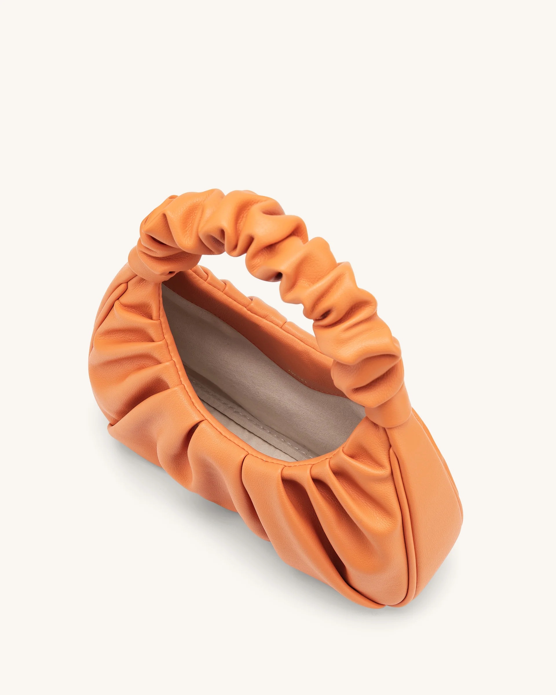 JW PEI Gabbi Ruched Hobo Handbag - Orange - Image 3
