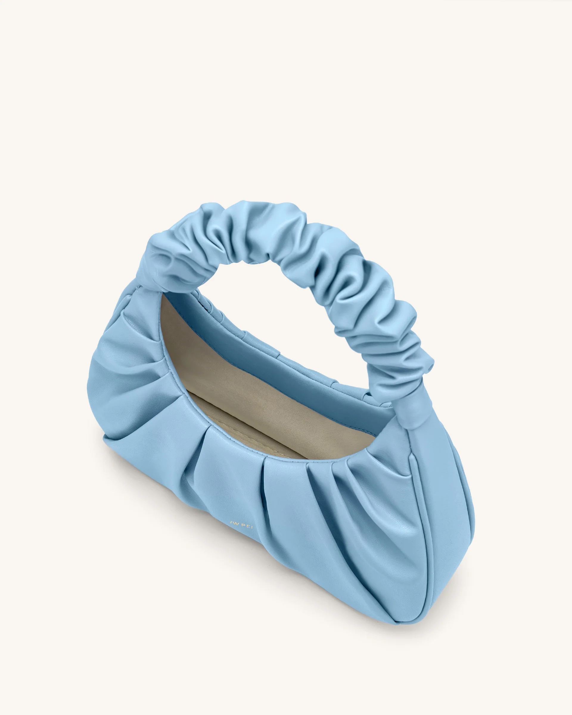 JW PEI Gabbi Ruched Hobo Handbag - Ice - Image 3