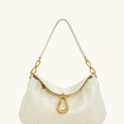 JW PEI Jayla Metal Pendant Embellished Shoulder Bag - White
