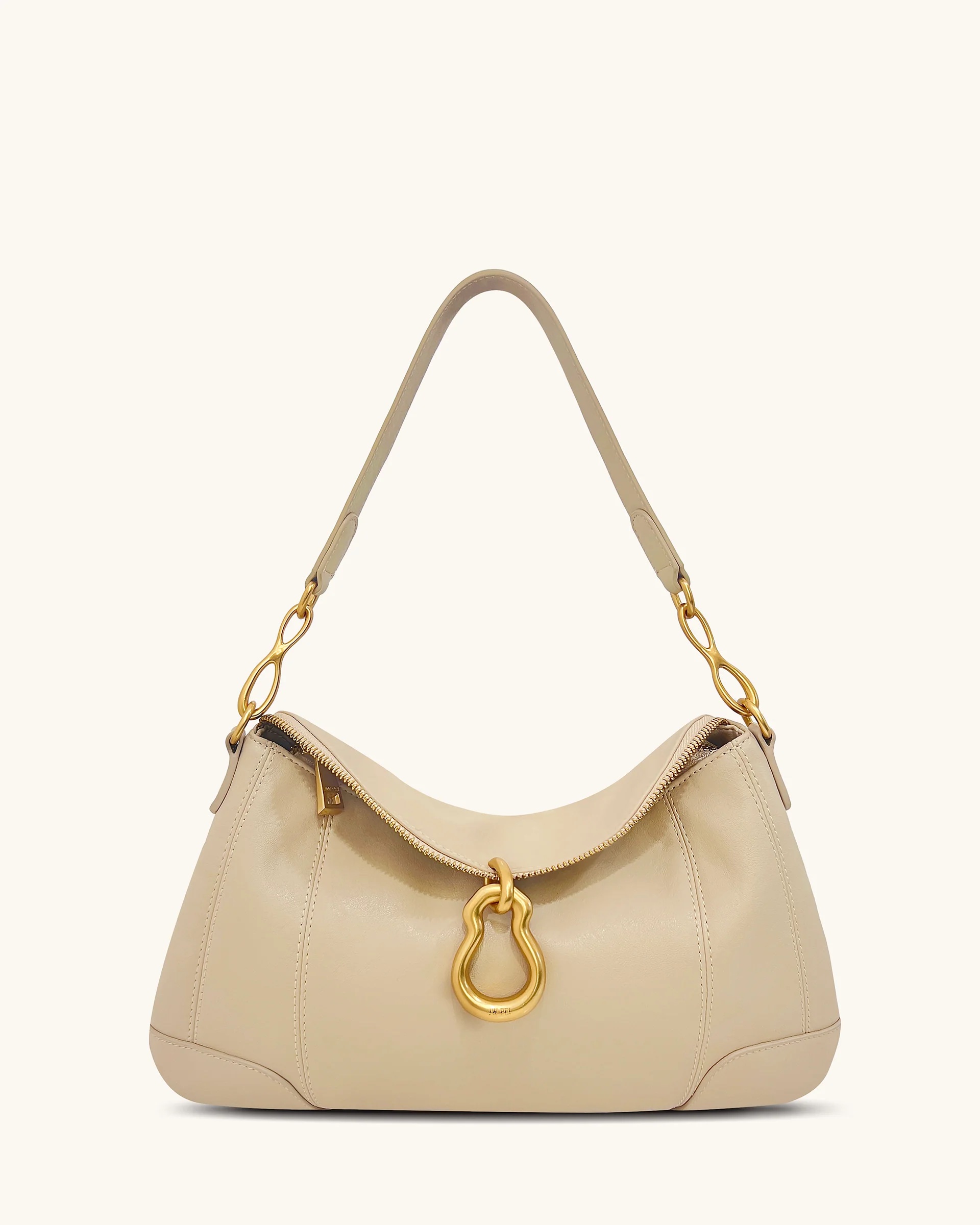 JW PEI Jayla Metal Pendant Embellished Shoulder Bag - Khaki