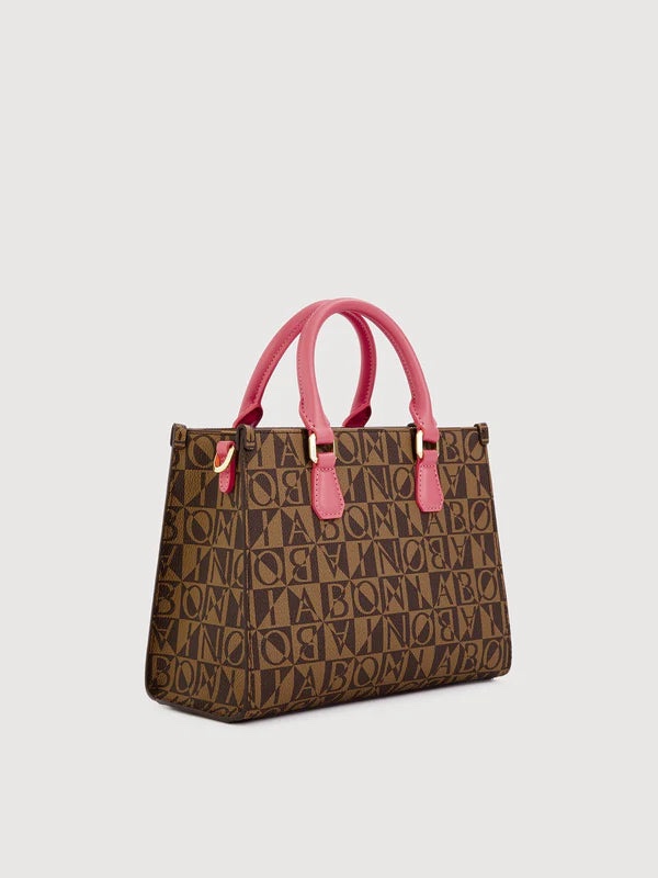 BONIA Lita Monogram Small Satchel Bag - Pink Amethyst - Image 2