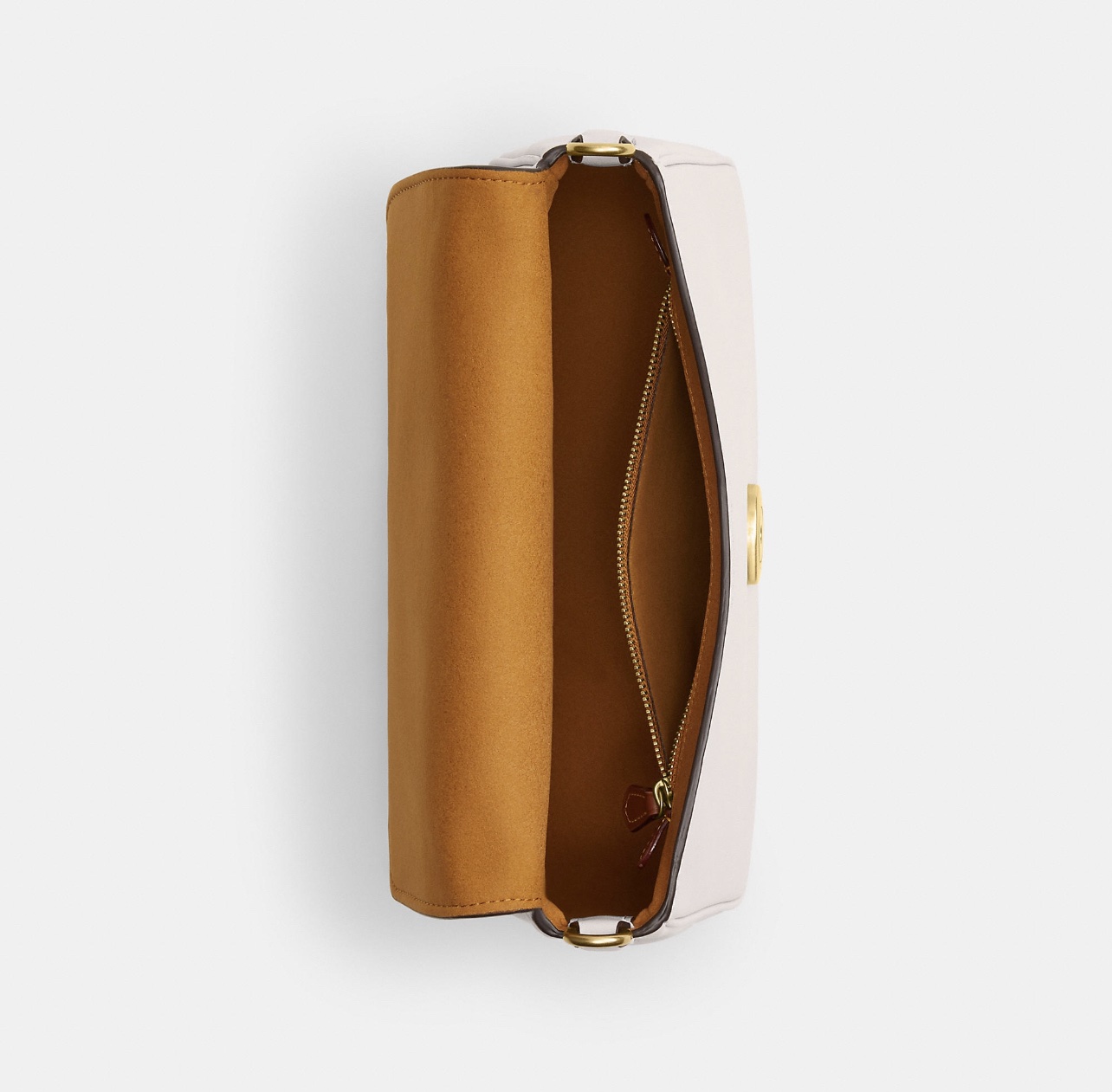 COACH Tabby Shoulder Bag 20 - Brass/Chalk - Image 2