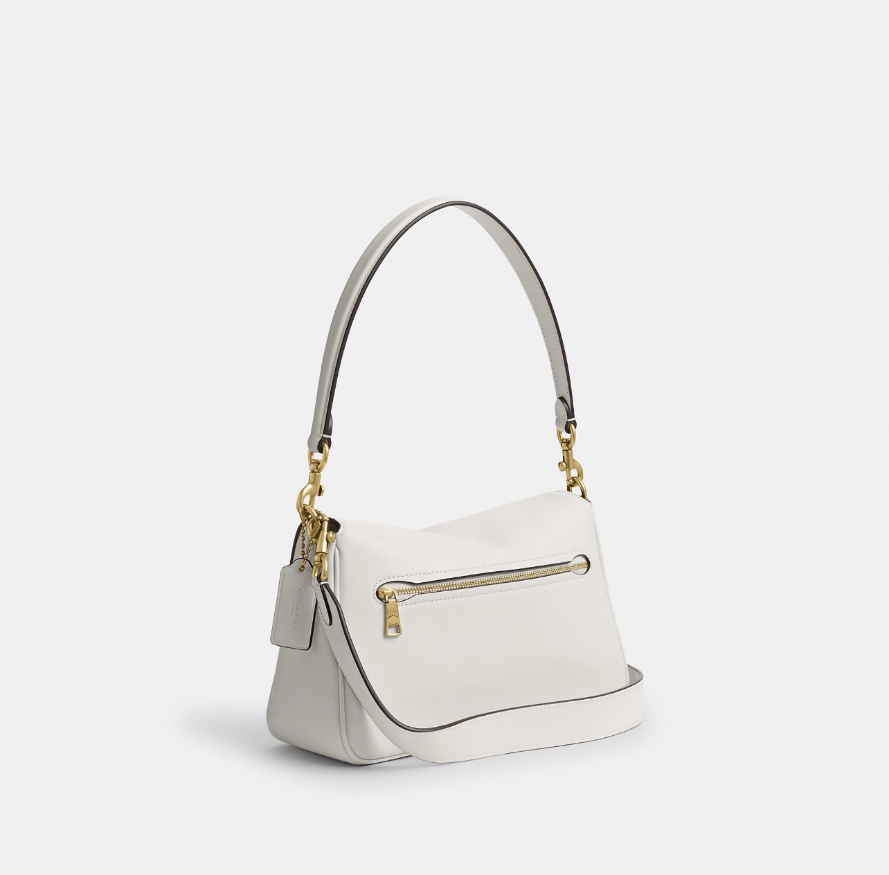 COACH Tabby Shoulder Bag 20 - Brass/Chalk - Image 3