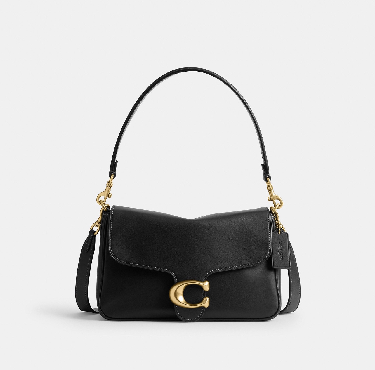 COACH Soft Tabby Shoulder Bag - Brass/Black