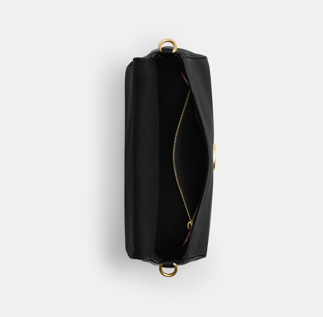 COACH Soft Tabby Shoulder Bag - Brass/Black - Image 2