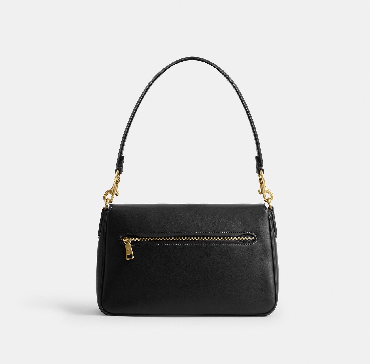 COACH Soft Tabby Shoulder Bag - Brass/Black - Image 3